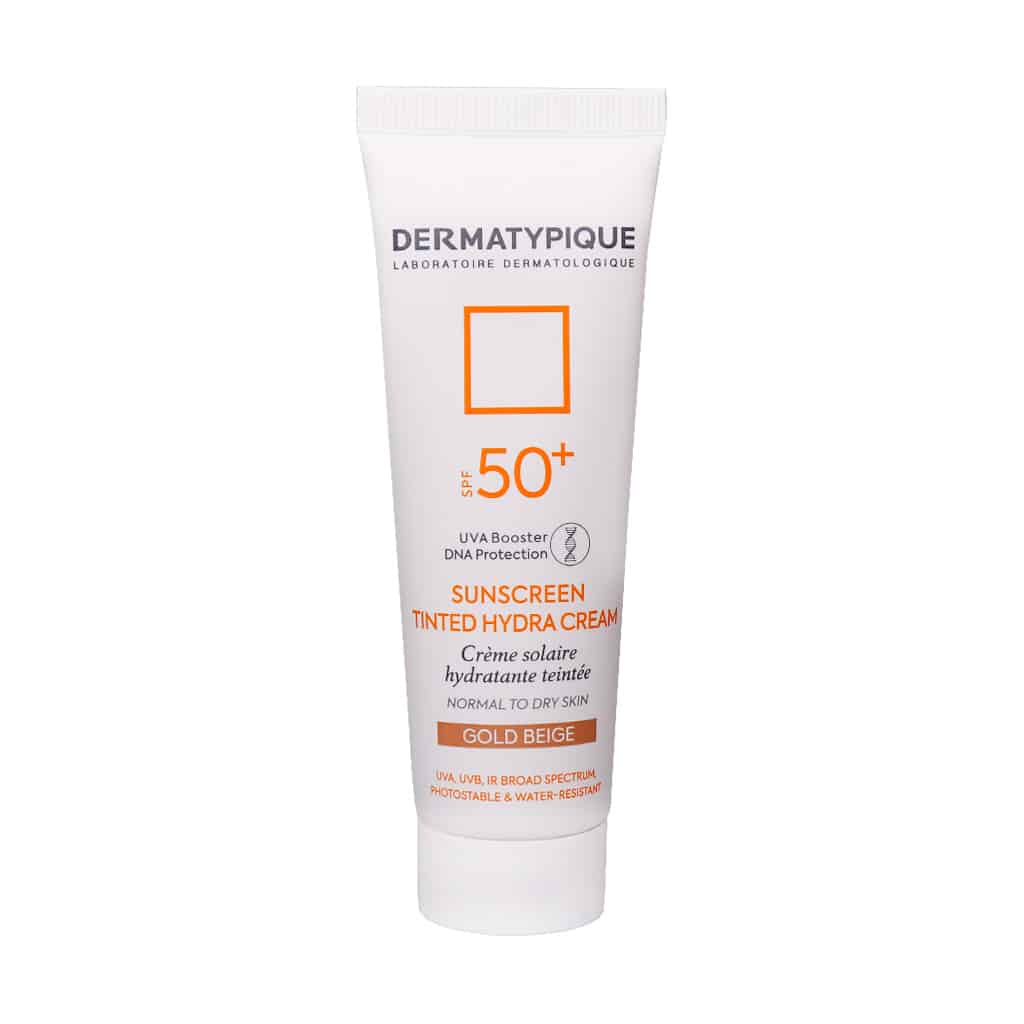 ضد آفتاب پوست خشک SPF۵۰ درماتیپیک 50 میلی لیتر - بژ طلایی