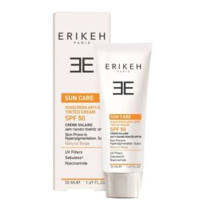 کرم ضد آفتاب و ضد لک SPF۵۰ اریکه 50 میلی لیتر - بژ طبیعی