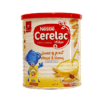 سرلاک گندم و عسل به همراه شیر نستله