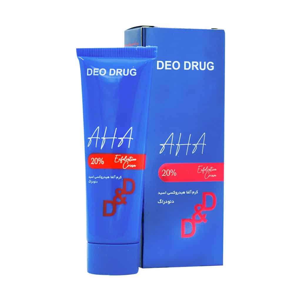 کرم لایه بردار آلفا هیدروکسی اسید ۲۰ درصد دئودراگ کرم لایه بردار آلفا هیدروکسی اسید ۲۰ درصد دئودراگ
