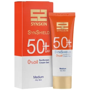 کرم ژل ضد آفتاب SPF50 پوست چرب ساین شیلد مدیوم