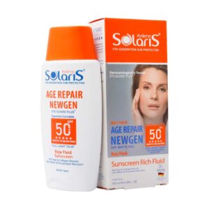 فلوئید ضد آفتاب و ضد چروک سولاریس آردن مدل ایج ریپیر نیوژن SPF50